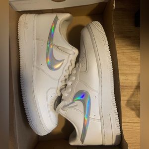 White Nike Air Force 1s